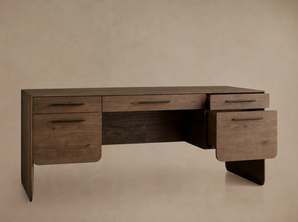 Mid-Century Walnut Executive Desk
