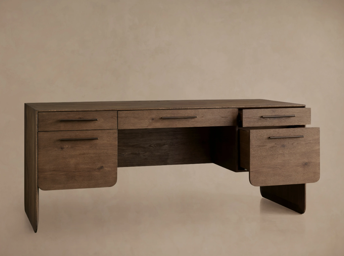 Mid-Century Walnut Executive Desk