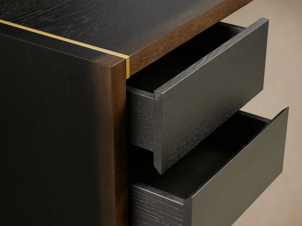 Modern Blackwood Executive Desk