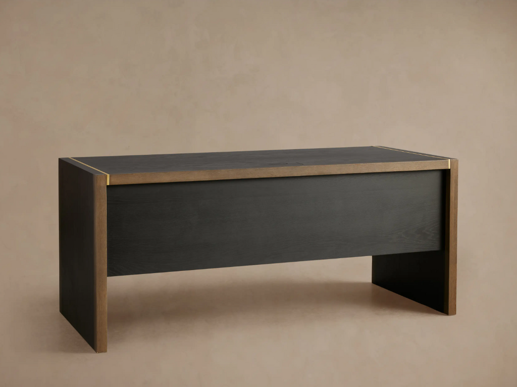 Modern Blackwood Executive Desk