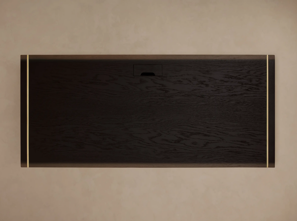 Modern Blackwood Executive Desk