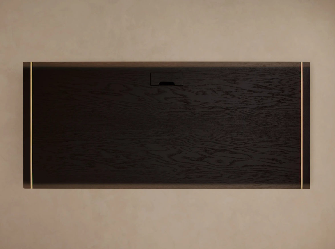 Modern Blackwood Executive Desk