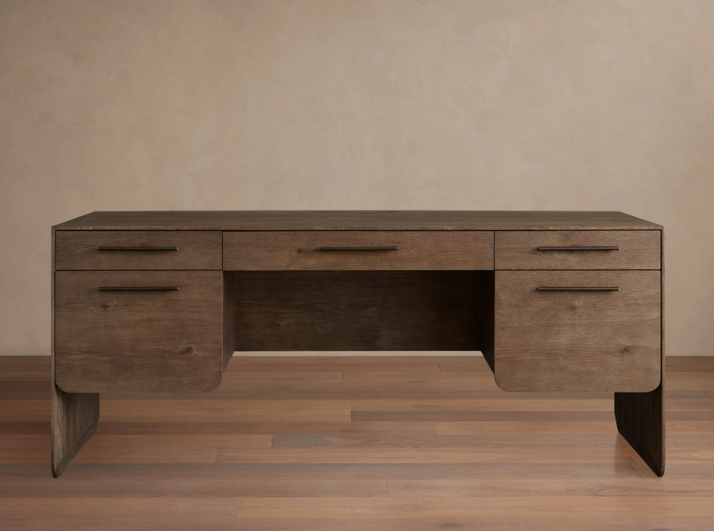 Mid-Century Walnut Executive Desk
