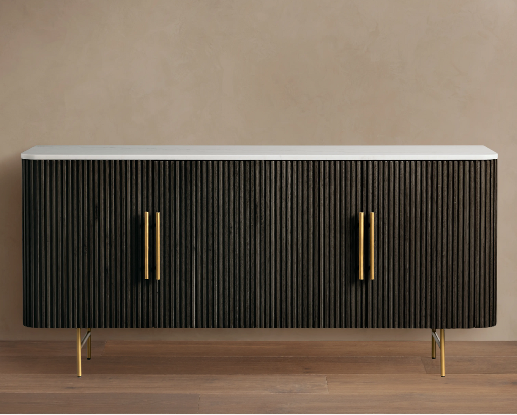 Reeded Oak Luxe Sideboard