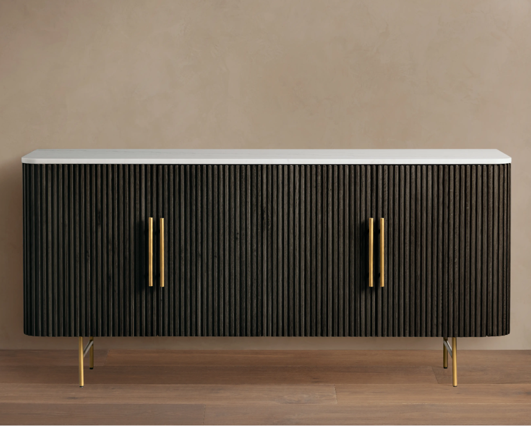 Reeded Oak Luxe Sideboard
